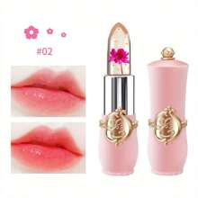 Shein - Flower Jelly Lipstick Set Temperature Changing Moisturizing Cream Flower Lipstick Long-lasting