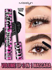 Shein - Misslyn Volume Up 3 In 1 Mascara, Long-lasting, Extending Eyelashes, Lightweight Formula