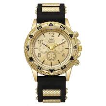Shein - 1pc Business Quartz Wristwatch, Casual Leather Strap Men's Watch