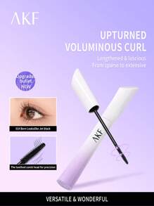 Shein - Akf Feathery Slim Spiky Mascara New Release Waterproof Smudge-free Natural Curling Natural Coloring-5g
