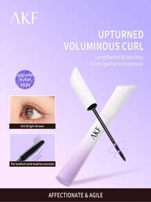 Shein - Akf Feathery Slim Spiky Mascara New Release Waterproof Smudge-free Natural Curling Natural Coloring-5g