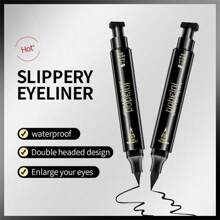 Shein - Double-headed Liquid Eyeliner Pen - Waterproof,