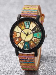 Shein - 1pc Women's Casual Simple Quartz Wrist Watch