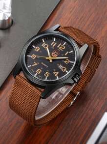 Shein - Men's Watch 1 Piece Set Calendar Casualsport Digital Circular Dial Quartz Watch
