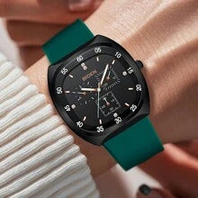 Shein - 1pc Ladies' Watch Diamond Face Casual Quartz Waterproof Silicone Watch+free Box