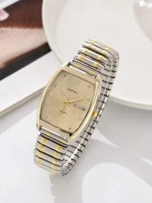 Shein - Xapwv 1pc Men Calendar Date Week Display Quartz Watch