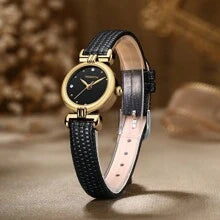 Shein - Women's Watch Original Korean Elegant Style Leather Strap