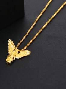 Shein - 1 Pc Angel's Wings Pendant Gold Necklace Pendant