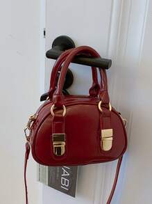 Shein- Korean Hand-held Bowling Bag For Women
