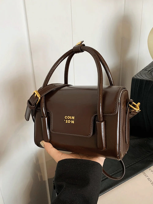 Shein - Fashion Classic Joker Pu Waterproof Fabric Handbag
