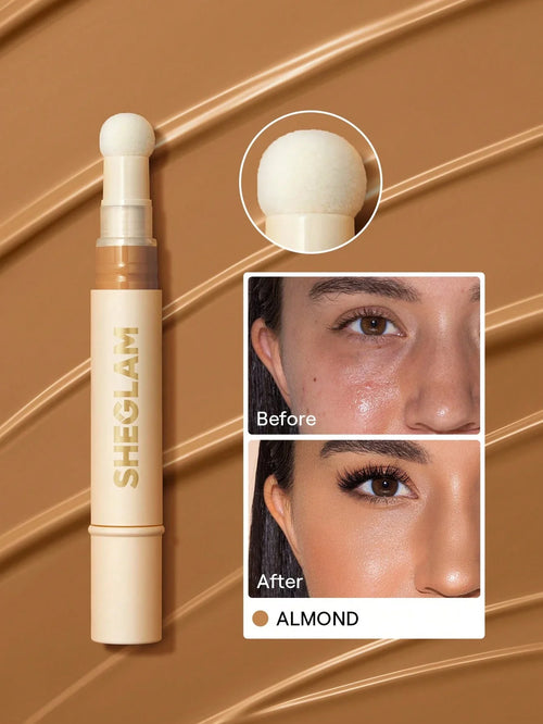 Shein Sheglam - Complexion Boost Concealer-almond Sponge-head Applicator Matte Liquid Concealer