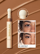 Shein Sheglam - Complexion Boost Concealer-chestnut Sponge-head Applicator Matte Liquid Concealer
