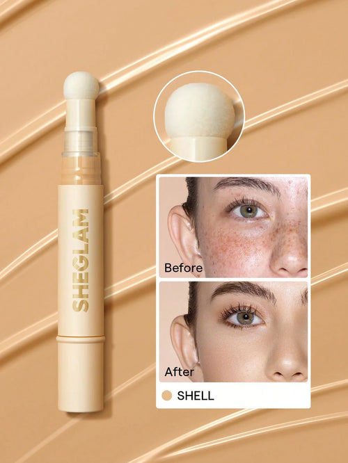 Shein Sheglam - Complexion Boost Concealer-shell Sponge-head Applicator Matte Liquid Concealer