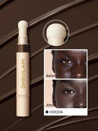 SHEGLAM Complexion Boost Matte Liquid Concealer – Cocoa | Sponge Applicator