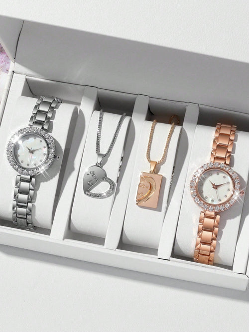 Shein - 4pcs Simple Elegant Women's Watch