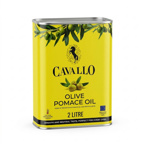 CAVALLO POMACE OLIVE OIL TIN 2 LTR