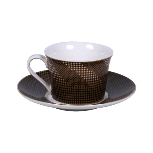 CUP & SAUCER SET ROYAL BISTRO 12PC 12-LM-206 BASIC
