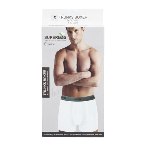 SUPER JERSEY BOXER WHITE SMALL P1