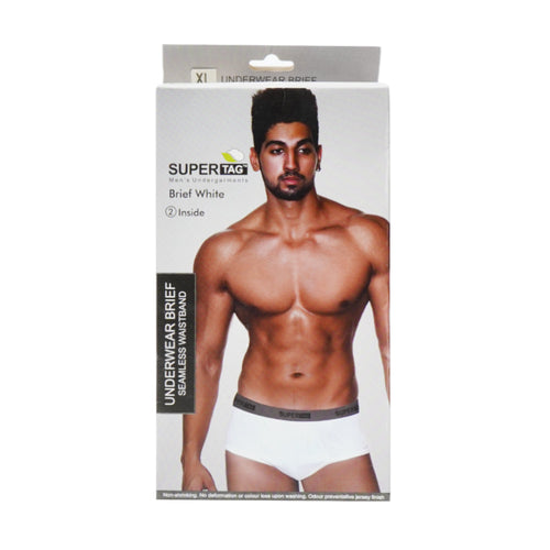 SUPER UNDERWEAR BRIEF WHITE X LARGE P2
