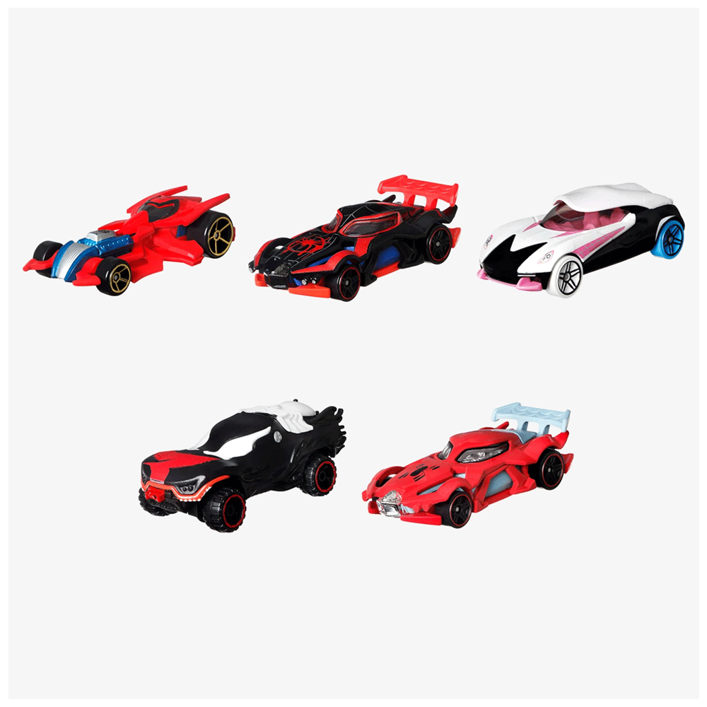 HBY36 HOT WHEEL MARVEL SPIDERMAN DINKEY 5PC SET H.B