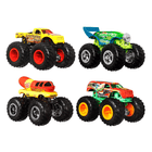 HLT73 HOT WHEEL MONSTER TRUCKS 4PC DINKEY SET A.I