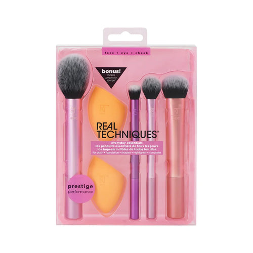 Everyday Essentials - Makeup Brush Set With Bonus Miracle Complexion Sponge