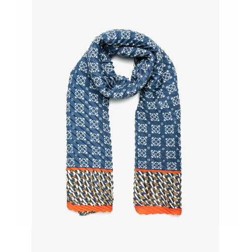 Koton Women Blue Patterned Shawl 0yak55241aa