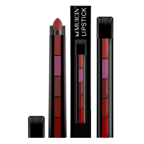 Muicin - 5 In 1 Matte Lipsticks - Matte Quintessence