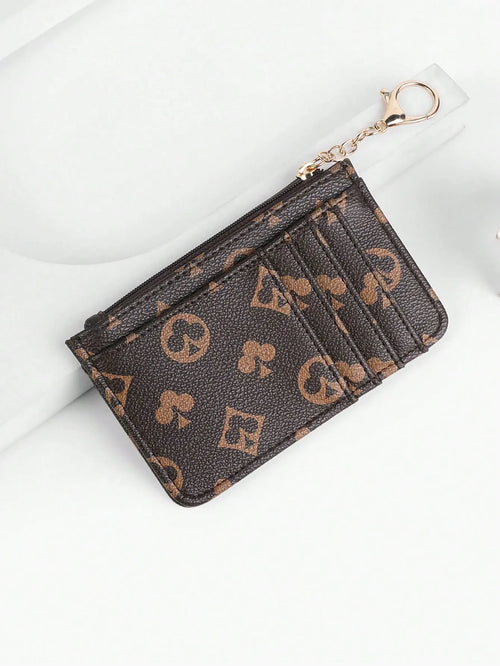 Shein - Slim Women's Pu Leather Bifold Wallet - Multifunctional Credit Card Holder And Coin Purse