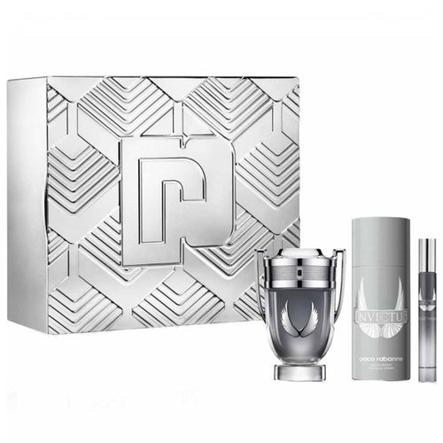 Paco Invictus - Platinum 3s Set (edp 100ml + Deo 150ml+ 10ml Travel Spray)