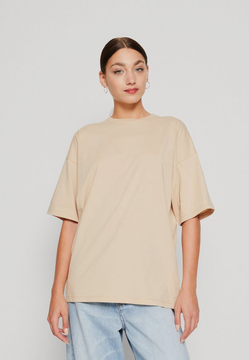 Vybe - Drop Shoulder T-shirt - Beige