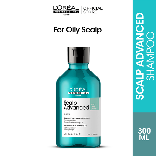 L'oreal Professionnel Serie Expert Scalp Advance Shampoo 300 Ml - For Oily Scalp