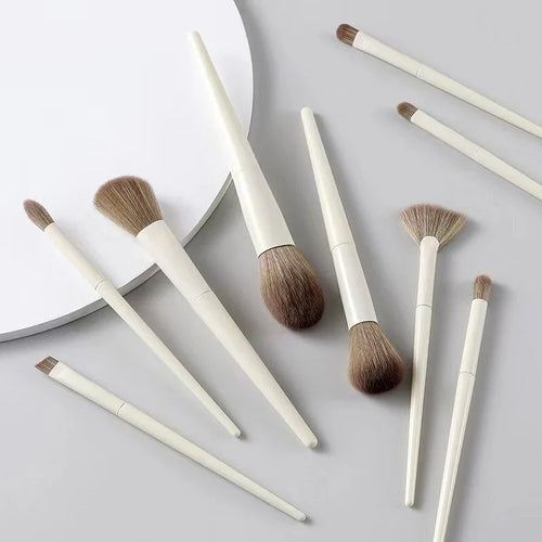 The Original - Shein 10 Pcs Makeup Brush Set White