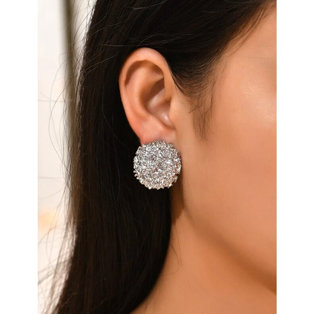 Shein - Round Stud Earrings