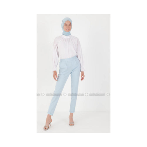 Modanisa Veteks Line Baby Blue Pants