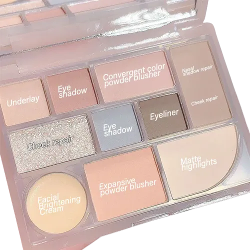 Miss Lara 10 Color Contouring Eyeshadow Face Highlighter Ms-111