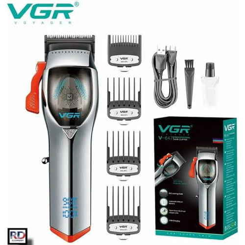 Vgr - V-647 Professional Cordless Hair Trimmer Dlc Coated Blade & 2500mah Rechargeable Battery For Men