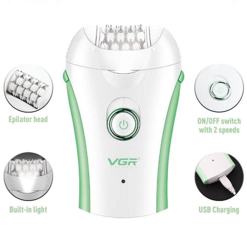 Vgr - V-705 Compact Professional Cordless Women Epilator