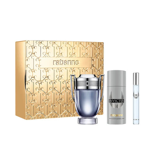 Gift Set - Paco Invictus Men 3s Set (100ml+edt 10ml+ Spray 150ml)