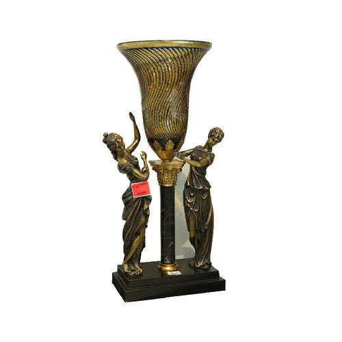 Vase Crystal Brass E8-V1008-2 Jsc05-C201-1