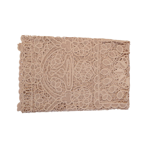 Table Cloth Mat Ir Beige 36 Square C-271
