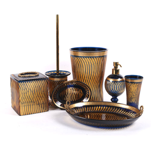 Bathroom Set Crystal Brass 7Pc Y105063 Jsc05-C201-1