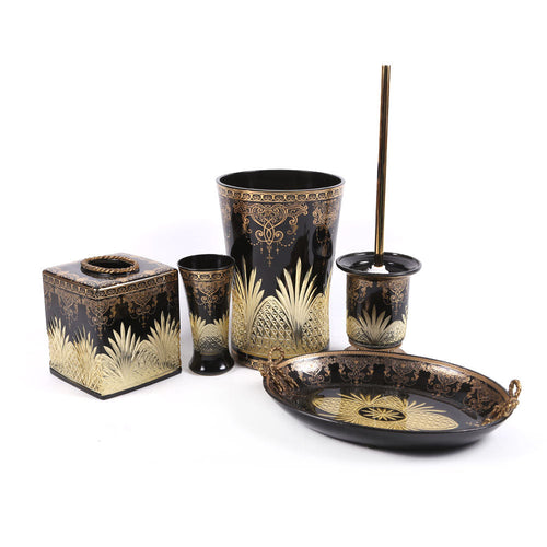 Bathroom Set Crystal Brass 7Pc Y105063 J424-Ch058