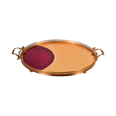 DISH CRISTAL BRASS E9-P7029-1 JS104A-B34