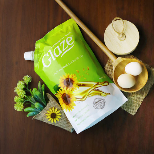 FF GLAZE SUNFLOWER OIL POUCH 1 LTR