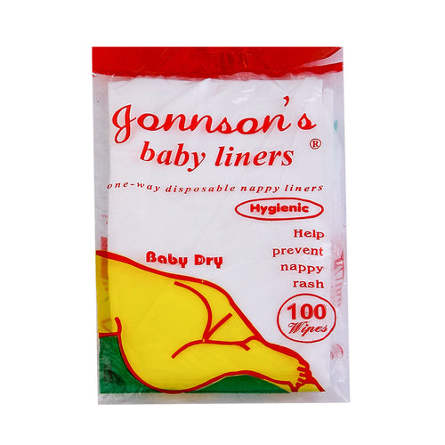JOHNSONS BABY LINERS DRY LARGE 102 PC
