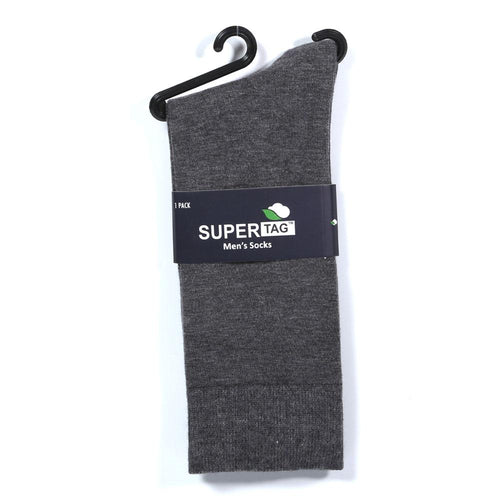 SUPER SOCKS PLAIN P1(GRAY)