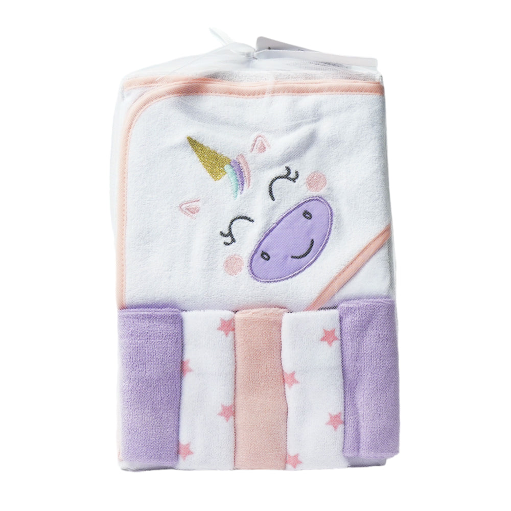 BABY BATH & FACE TOWEL WITH HOOD MW-19 05283