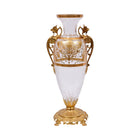 VASE CRYSTAL BRASS E7-V21024-4 J322-20