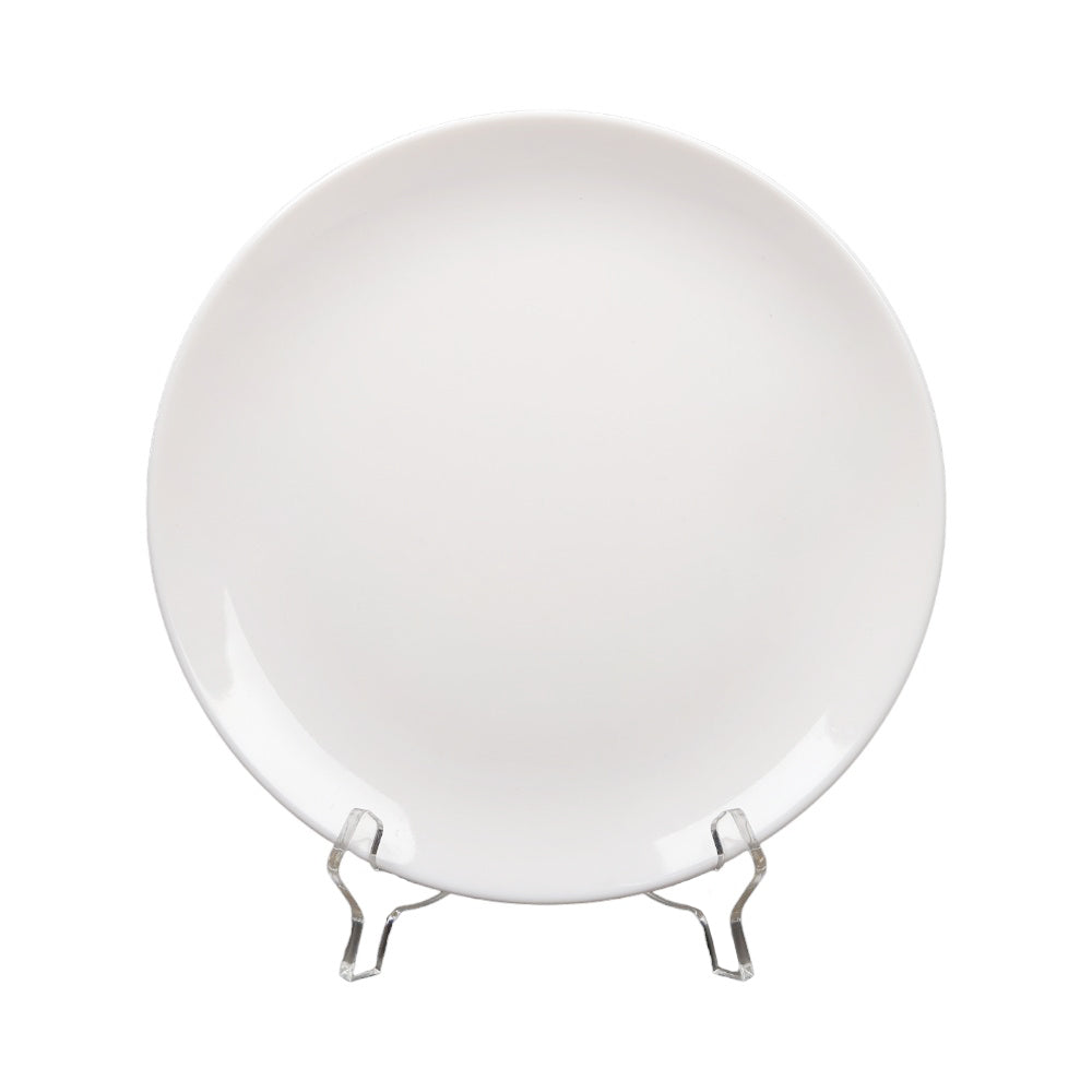 DINNER PLATE MOON PEARL WHITE